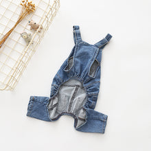 Load image into Gallery viewer, Denim Overalls Costume for French Bulldogs