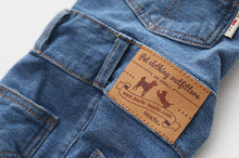 Load image into Gallery viewer, Denim Overalls Costume for French Bulldogs