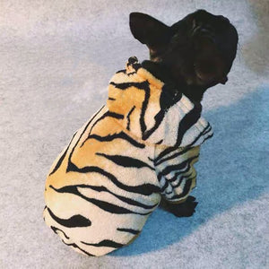 Cartoon Autumn Winter Warm Dog Clothes Tiger Cute Pet Papillon Coat Jacket For Small Dogs French Bulldog Pug Chihuahua GGC18