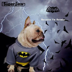 French Bulldog Super Hero Batman Costume