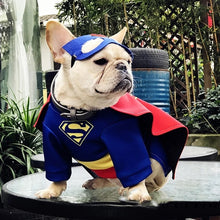 Load image into Gallery viewer, French Bulldog Super Hero Superman Costume