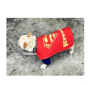 French Bulldog Super Hero Superman Costume