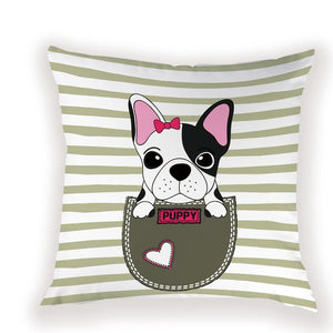 French Bulldog Puppy Cushion Cover