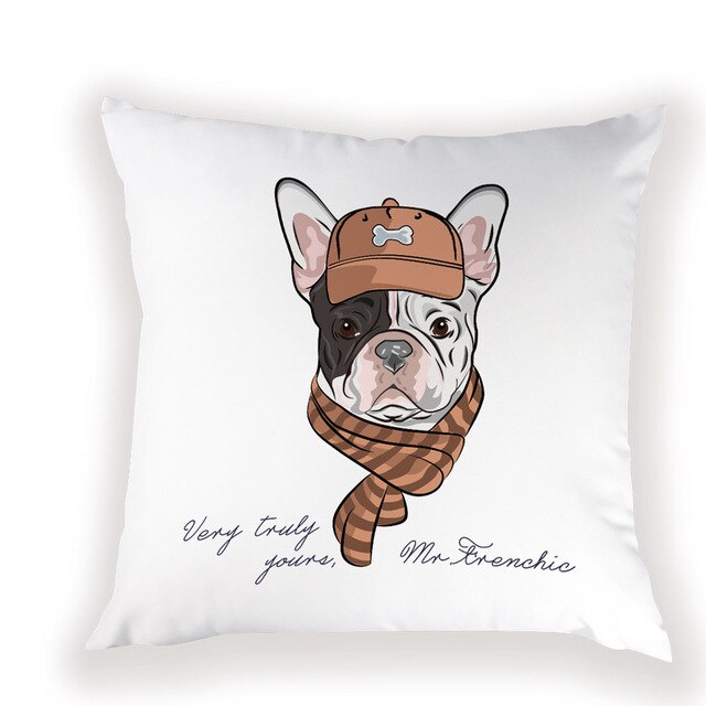 Mr Frenchie French Bulldog Cushion Cover