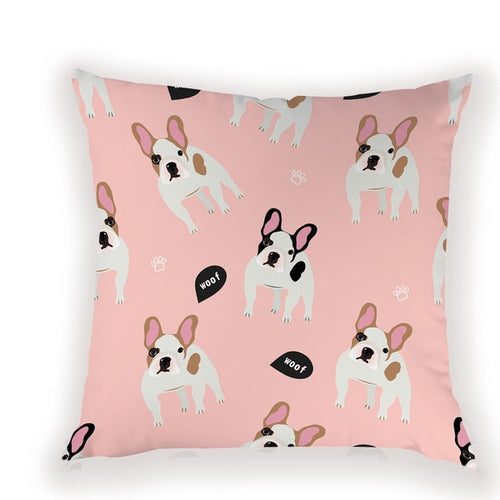 Sweet French Bulldog Cushion Cover