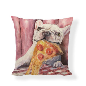 Cute French Bulldog Cushion Cover