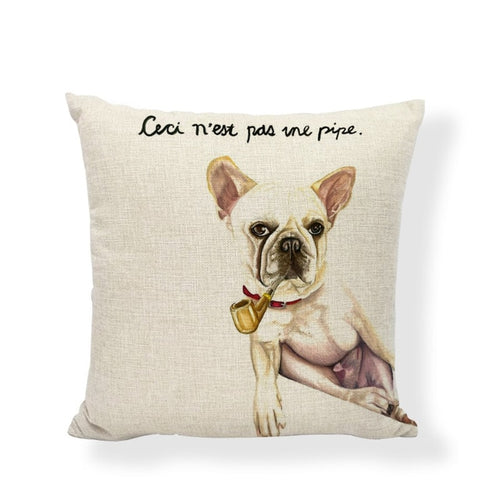 Cute French Bulldog Cushion Cover