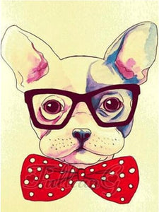 5D DIY Diamond Painting Colourful French Bulldog