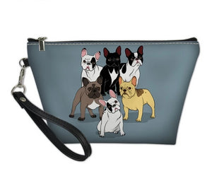 Cosmetic Bag Travel Make Up Bags French Bulldog