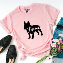 Load image into Gallery viewer, French Bulldog Mama Ladies TShirt