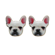 Load image into Gallery viewer, French Bulldog Enamel Earrings