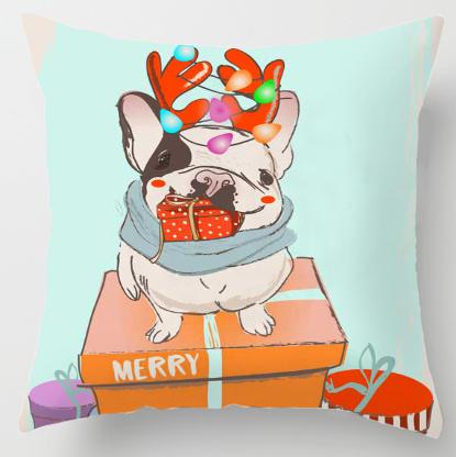 French Style French Bulldog Cushion