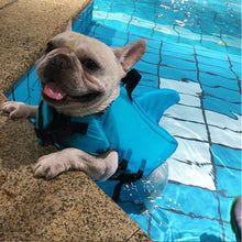 Load image into Gallery viewer, Shark Dog Life Jacket Safety Clothes Pet Life Vest Summer Dog Swimming Clothing French Bulldog Fin Jacket Play in the Sea