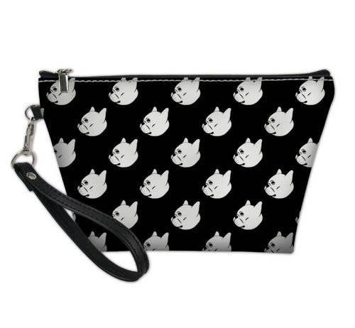 French Bulldog Cosmetic Case Travel Make Up Bag