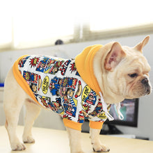 Load image into Gallery viewer, French Bulldog Cute Monkey Doodle Print Hooded Sweater Costume