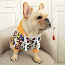 Load image into Gallery viewer, French Bulldog Cute Monkey Doodle Print Hooded Sweater Costume