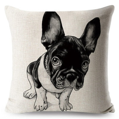 Someones in Trouble French Bulldog Cushion Cover