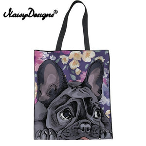 Women Handbag Cute French Bulldog Tote