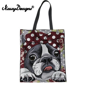 Women Handbag Cute French Bulldog Tote