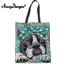 Load image into Gallery viewer, Women Handbag Cute French Bulldog Tote