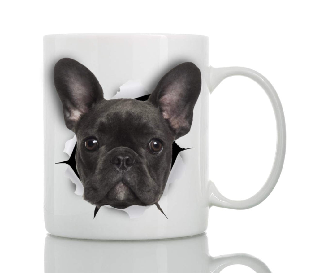 Funny Black French Bulldog Coffee Mug