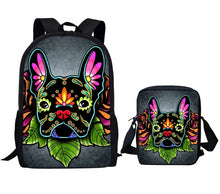 Load image into Gallery viewer, Day of the Dead French Bulldog Backpack &amp; Bag