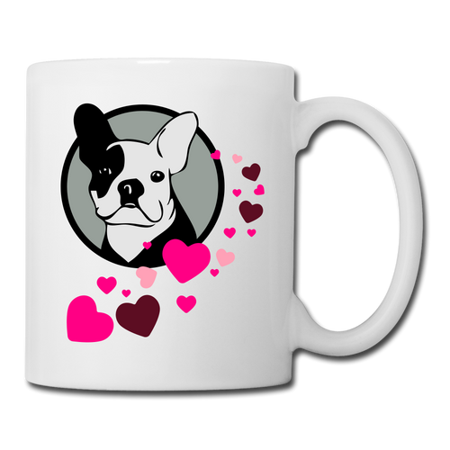 Love Frenchie Coffee/Tea Mug - white