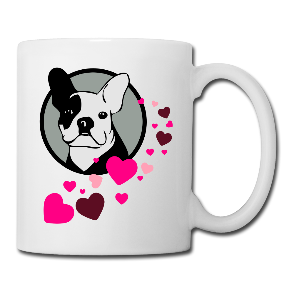 Love Frenchie Coffee/Tea Mug - white